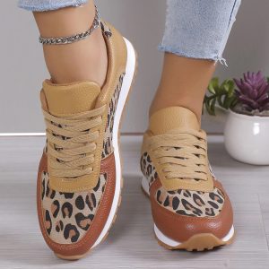 Stilla | Dame Sneakers Med Leopardsmønster Online salg