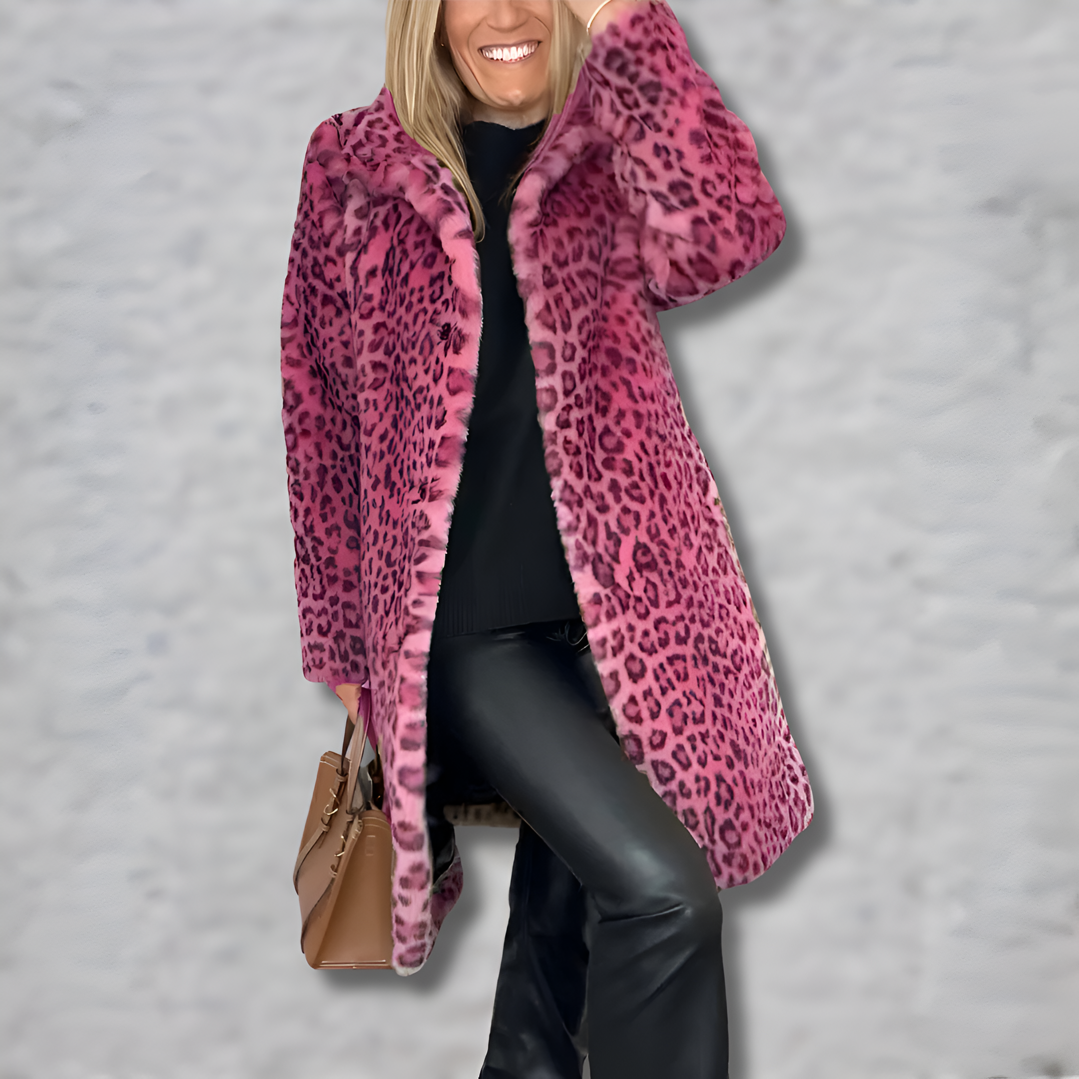 Stilla | Klassisk leopardfrakke Hot på udsalg