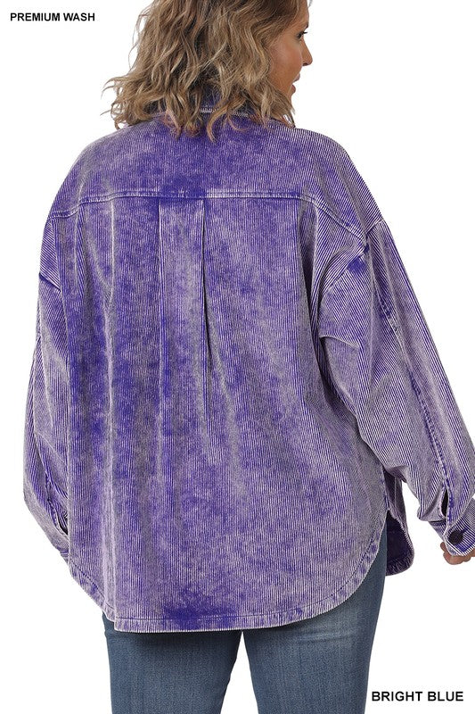 Stilla | Premium Vintage Oversized Corduroy Shacket