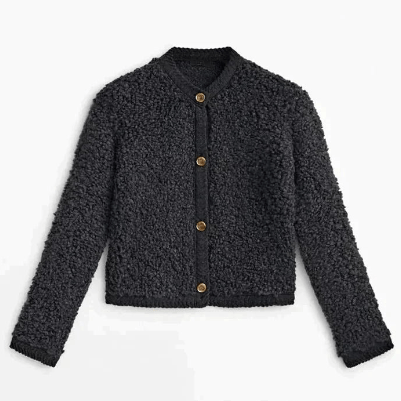 Stilla | Stilfulde Dametrøjer Strik Pullover Blød Teddy Strikjakke