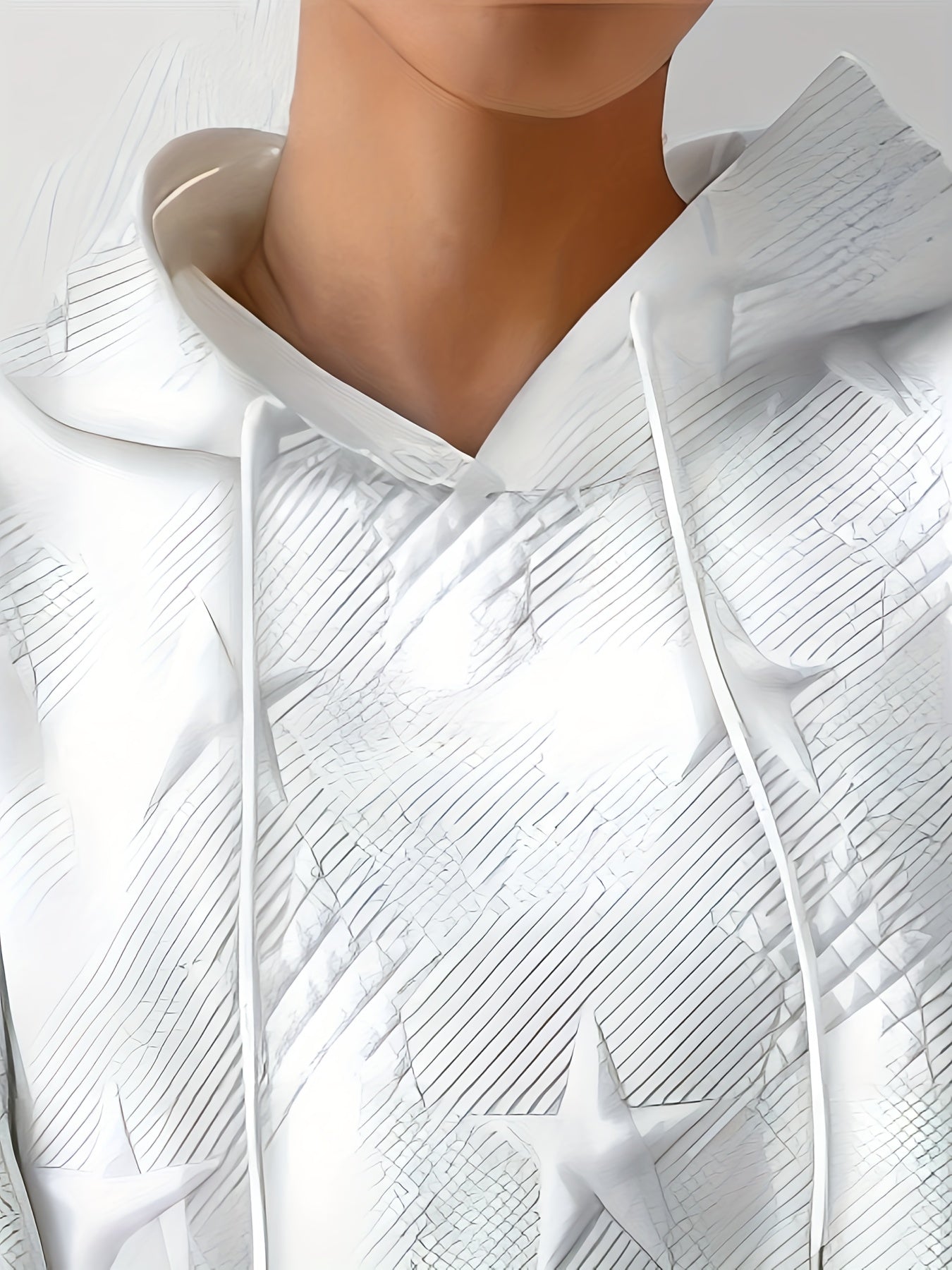Stilla | Sweatshirt med snor og stjernestruktur