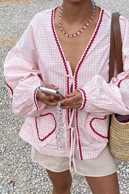 Stilla | Perfectly You Bind Front Gingham Til Toppen 10 Farver på udsalg