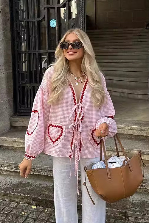Stilla | Perfectly You Bind Front Gingham Til Toppen 10 Farver på udsalg