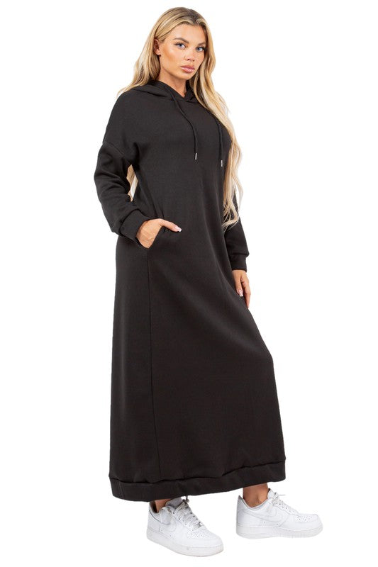 Stilla | Lang Maxi Hoodie Kjole