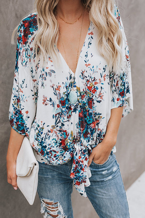 Stilla | Real Charmer Shivering Print Bowknot Skjorte på udsalg