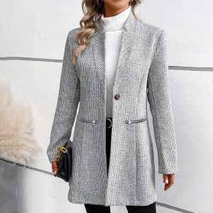 Stilla | Elgante Jakke Med Knaplukning