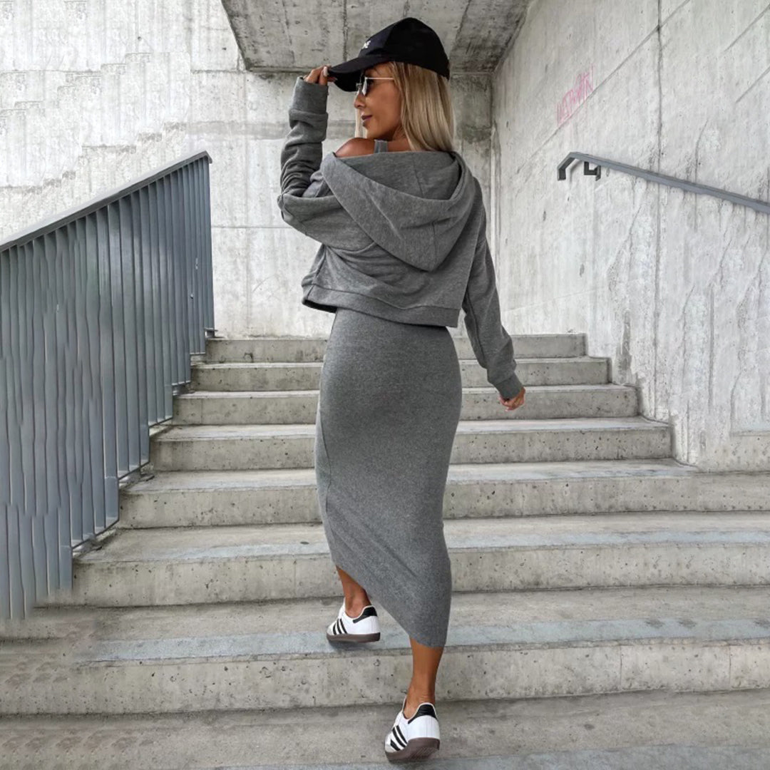 Stilla | Sæt Bestående Af Elegante Kjole Og Pullover For Et Elegant Look Online nu