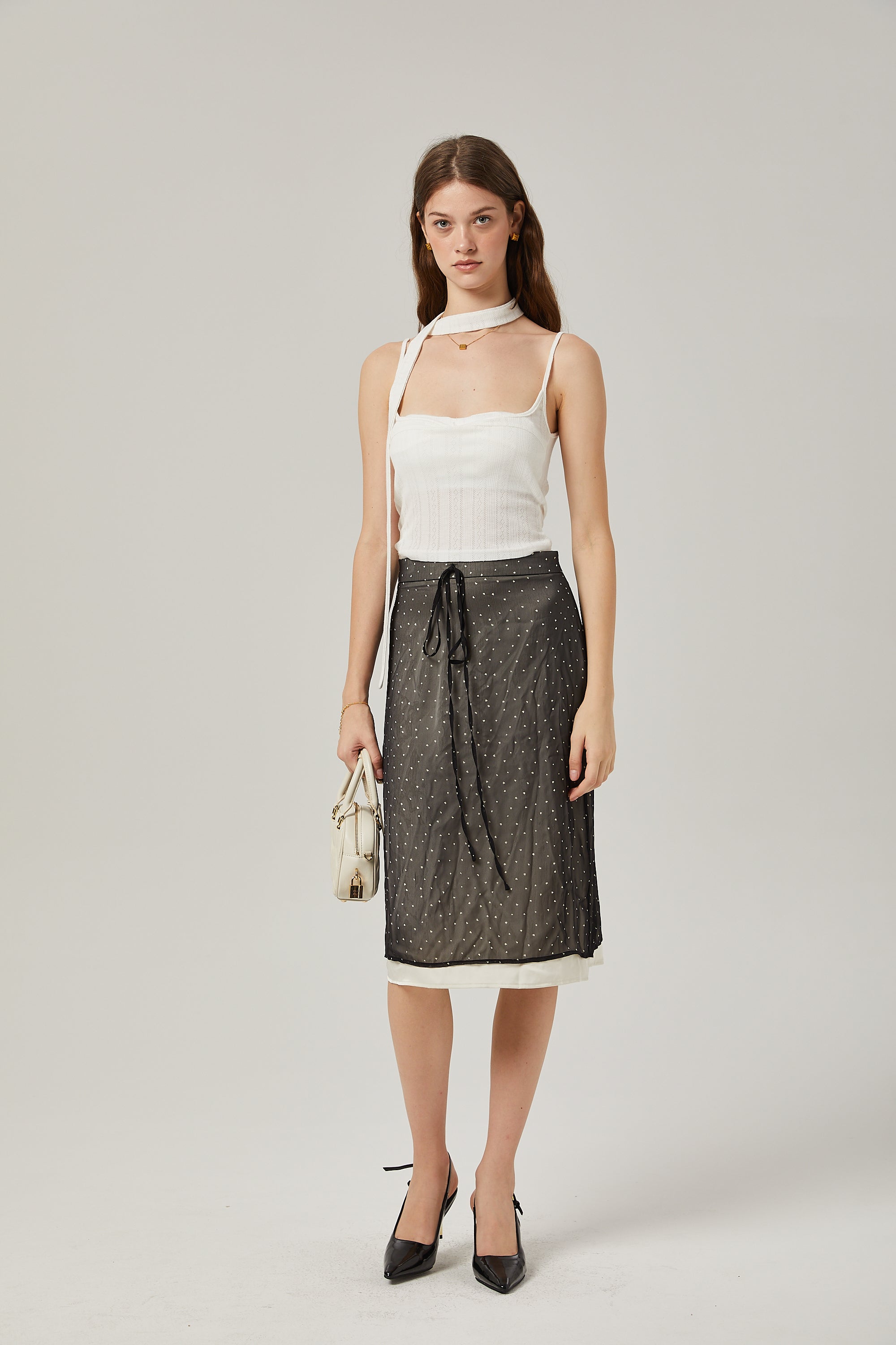 Stilla | Båndstribe Print Top