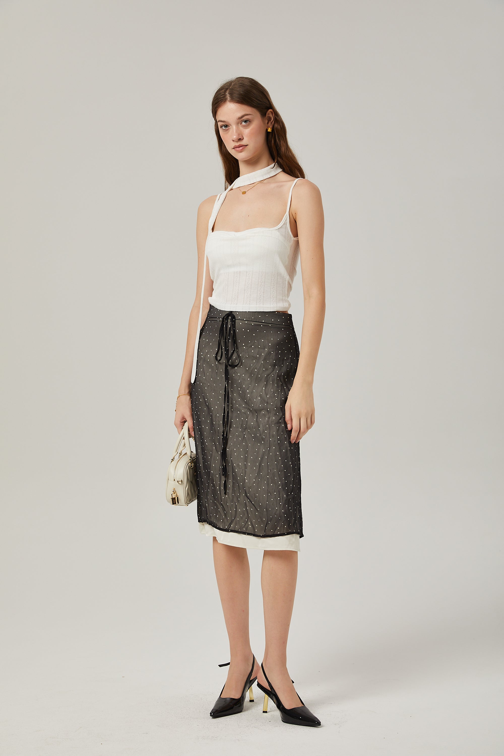 Stilla | Båndstribe Print Top