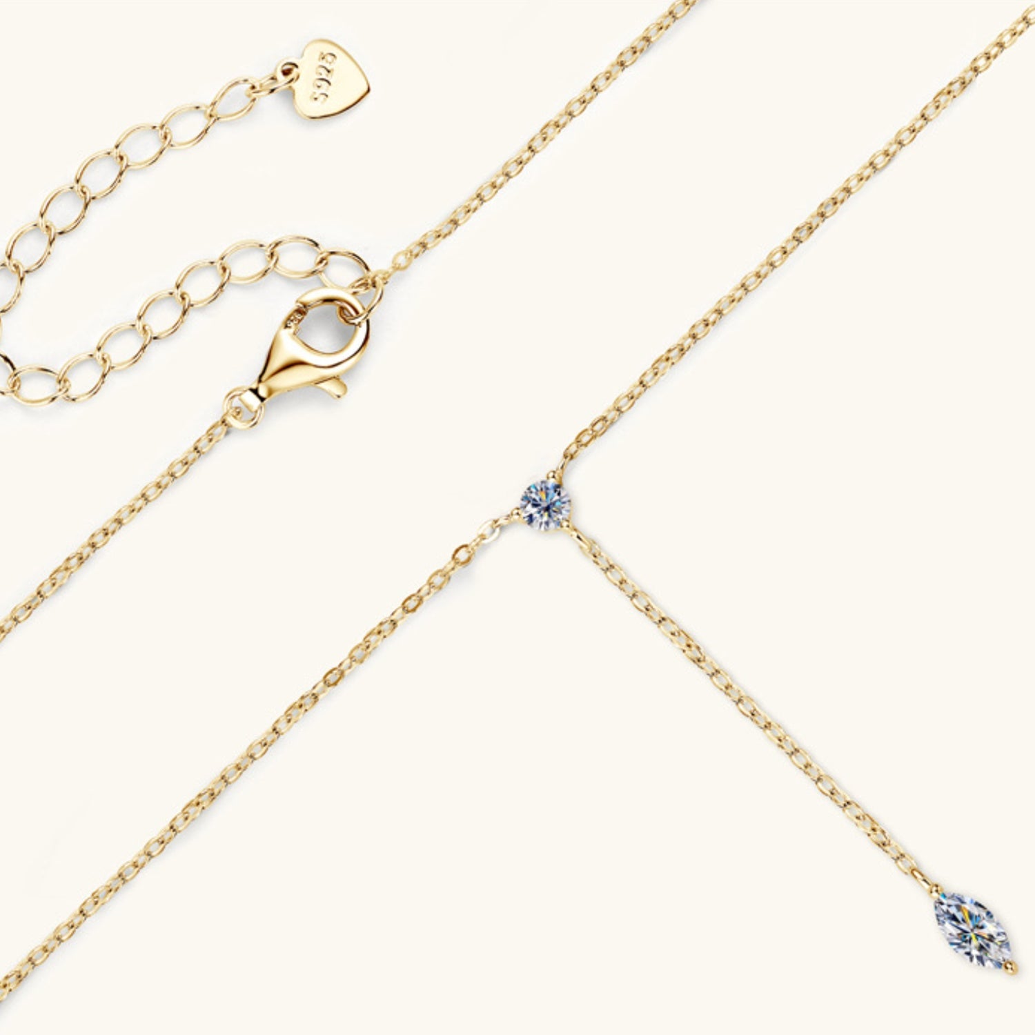 Stilla | Moissanite 925 Sterling Silver Halskæde