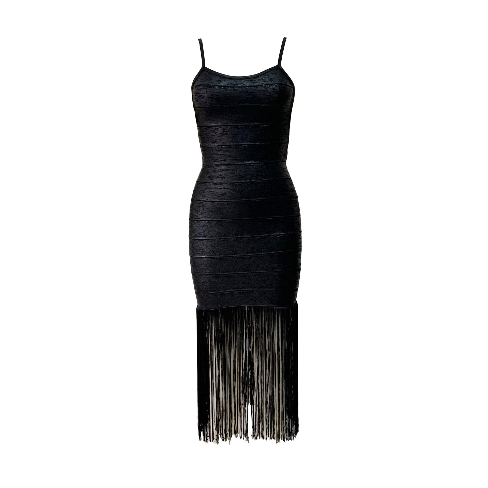 Stilla | Seler Frynse Lim Bandage Kjole Elegante Slank Sexy Kjole Festkjole Rabat