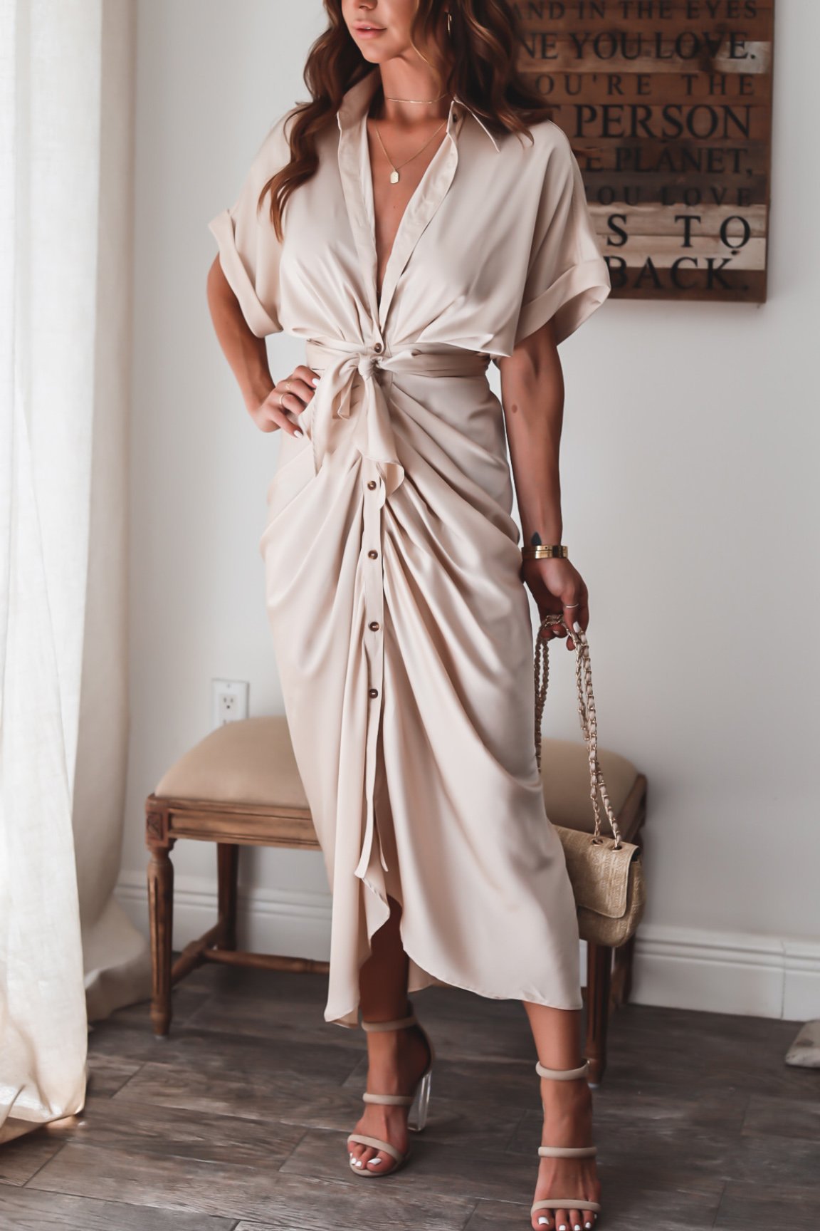 Stilla | Chic og Elegant Kjole med Smukke Detaljer