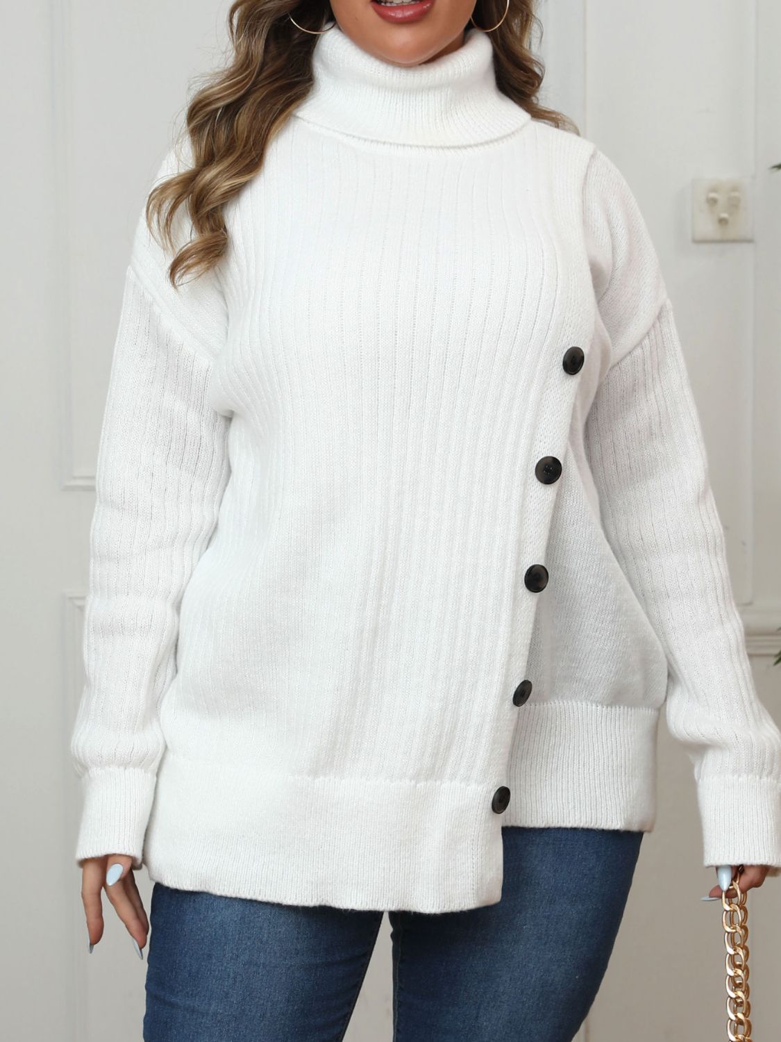 Stilla | Størrelse Turtleneck Langærmet Sweater