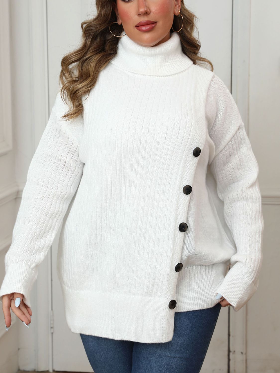 Stilla | Størrelse Turtleneck Langærmet Sweater