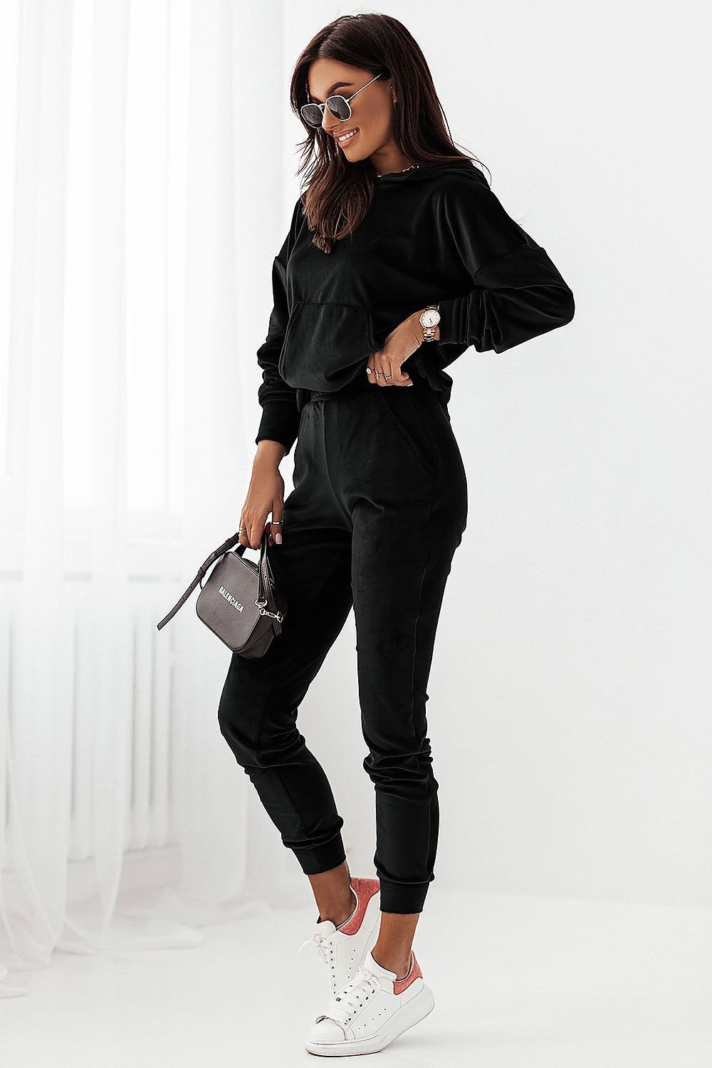 Stilla | Velour Sweatshirt Sæt Online salg