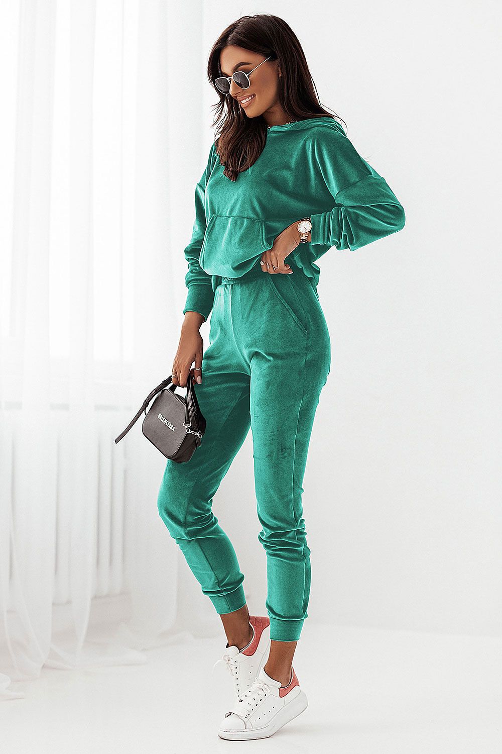 Stilla | Velour Sweatshirt Sæt Online salg