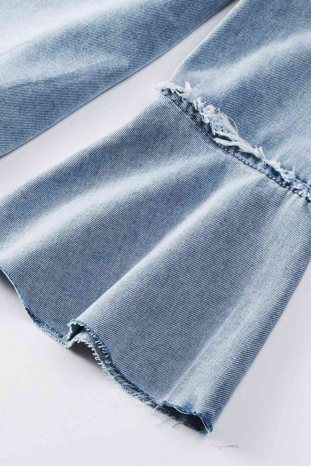 Stilla | Front Flare Sleeve Denim Top