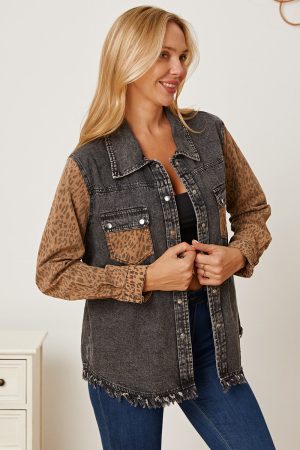 Stilla | Raw Hem Pocketed Denim Jakke