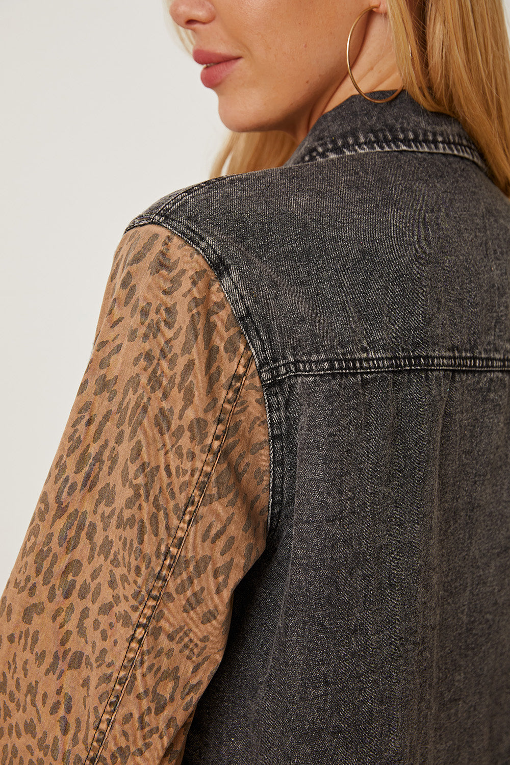 Stilla | Raw Hem Pocketed Denim Jakke