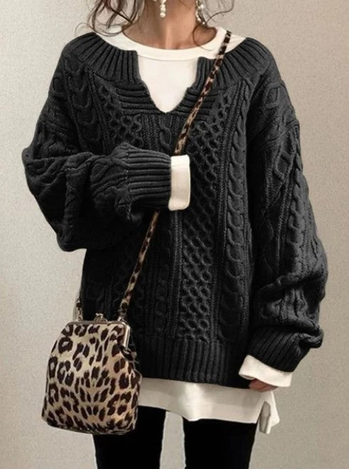Stilla | Taljeret Pullover med Elegant Udseende