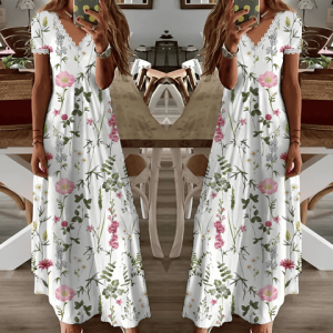 Stilla | Kjole Med Elegant Blomsterprint Og Tidløst Design Til Kvinder