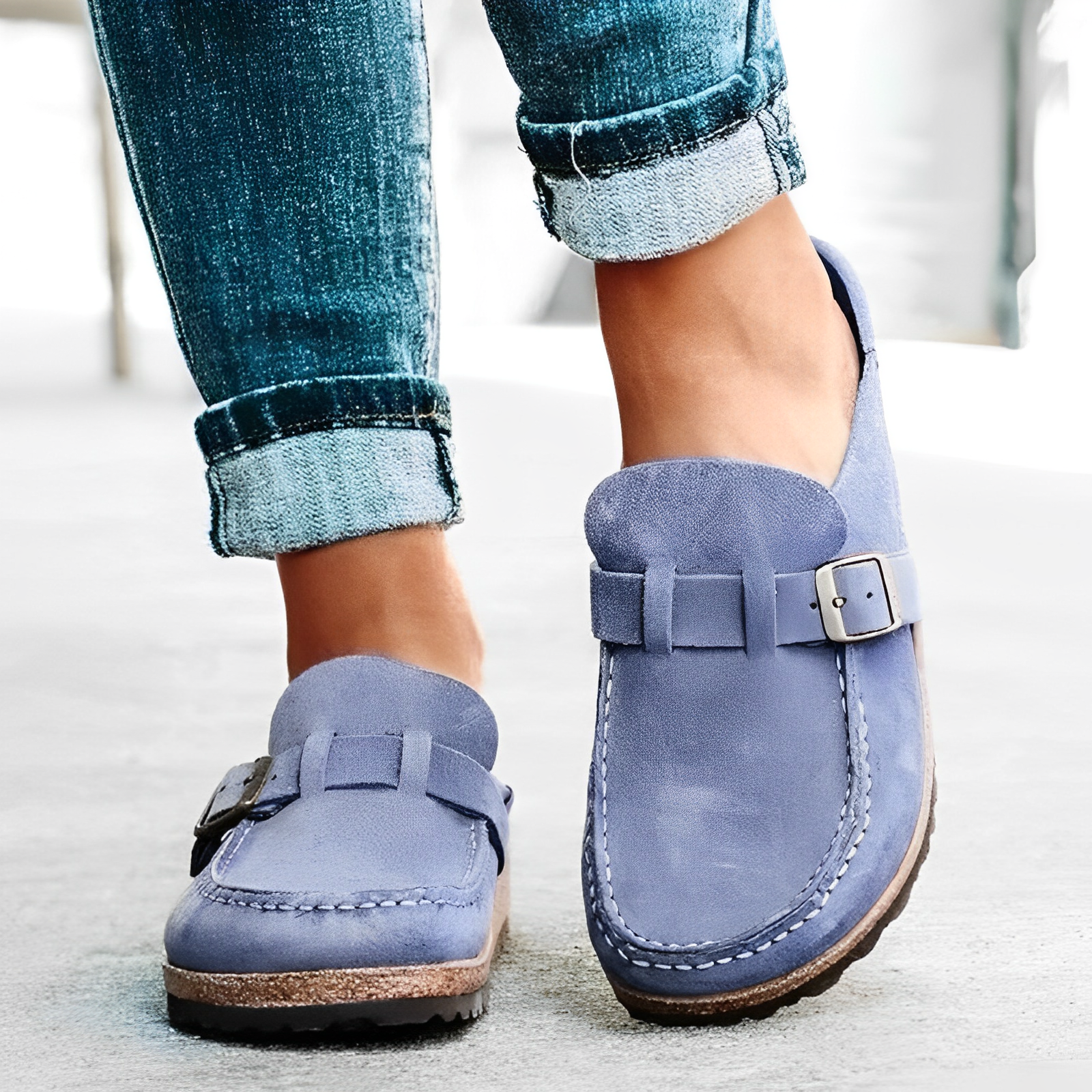 Stilla | Luiz Moderne Vintage Læder Sandal Online