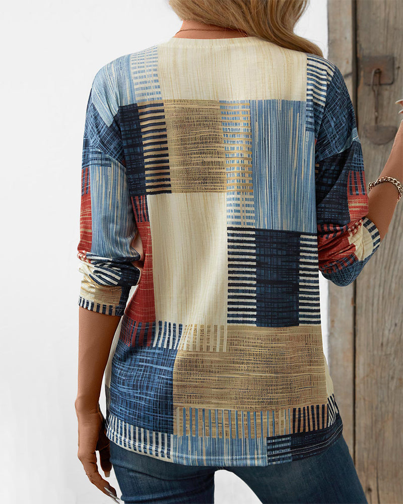 Stilla | Stilfuldt Patchwork Skjorte