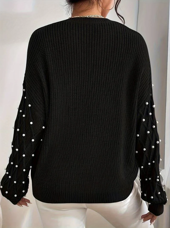 Stilla | Strikket Sweater til Kvinder med Perler Online salg
