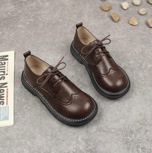Stilla | Bred Box Brogue Stil Oxford Sko