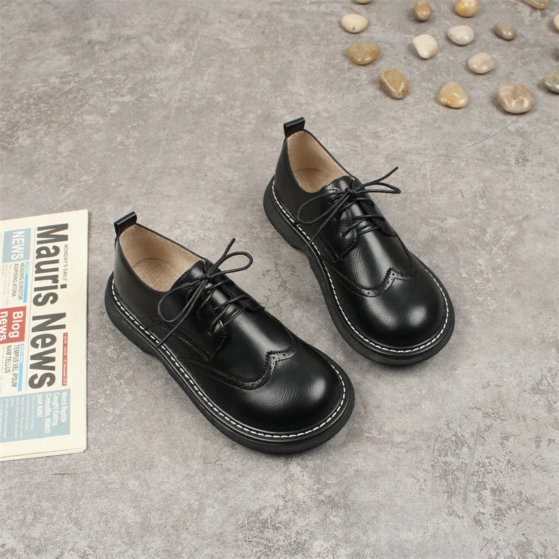 Stilla | Bred Box Brogue Stil Oxford Sko