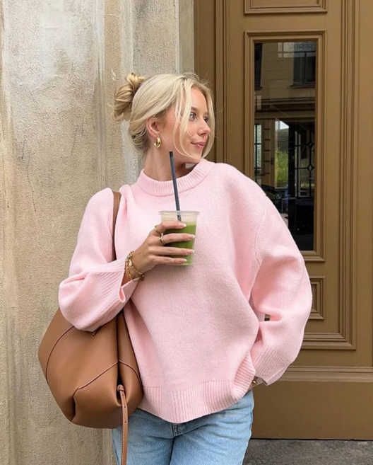 Stilla | Strikket Pullover Gena Efterårsroser
