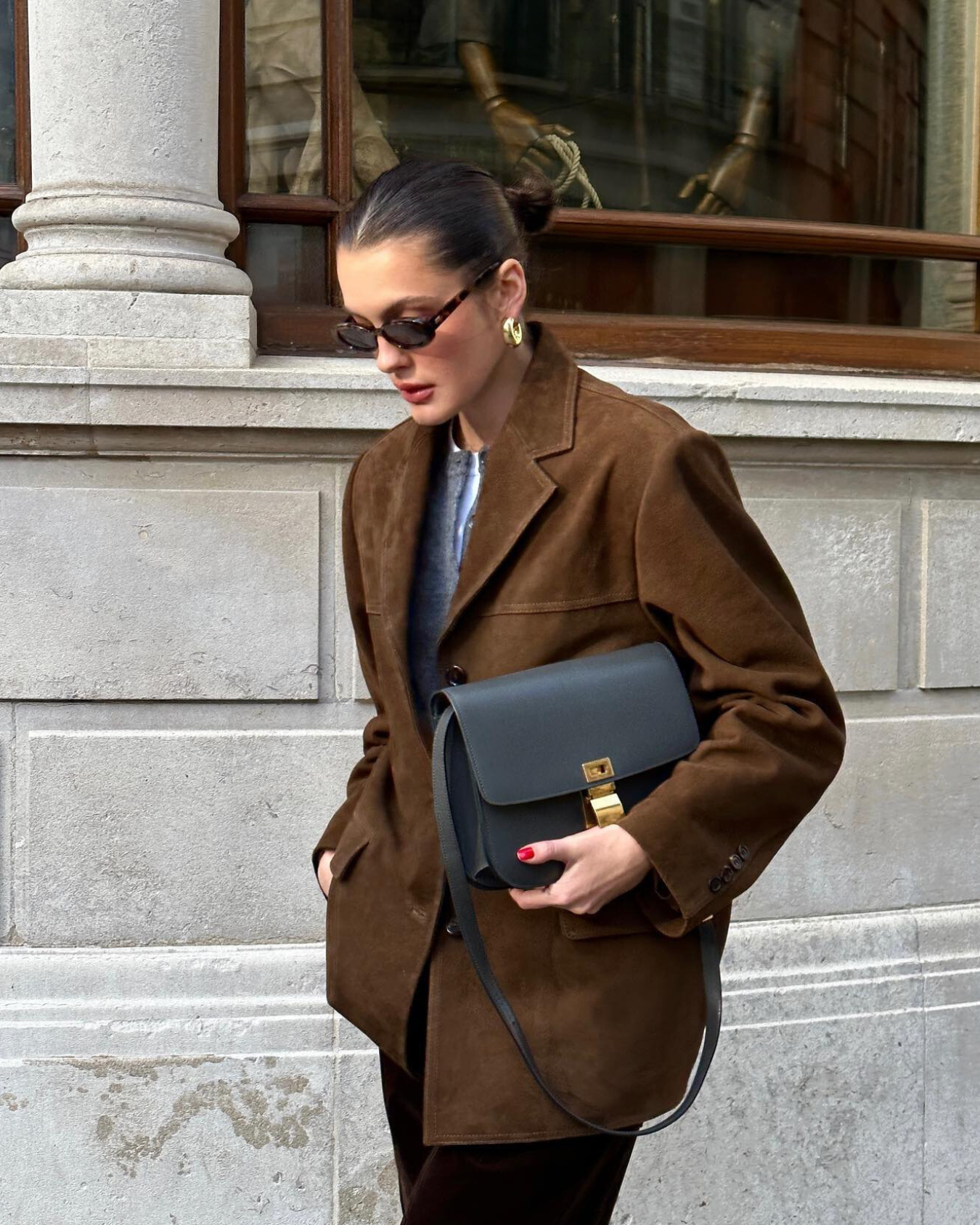 Stilla | Syntetisk læder Blazer Elegance Online salg
