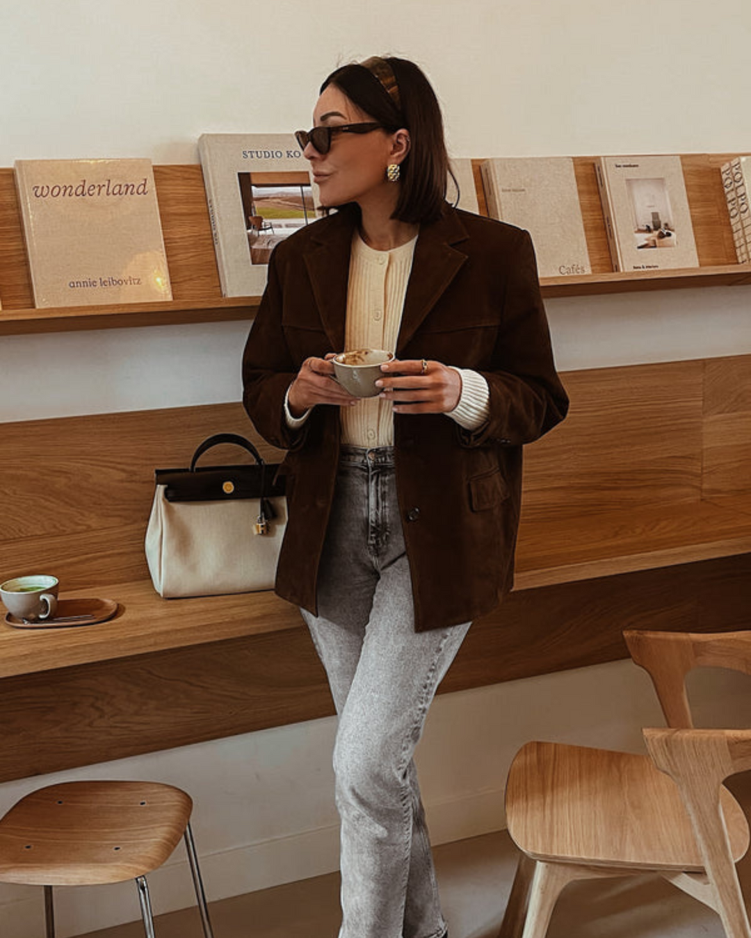 Stilla | Syntetisk læder Blazer Elegance Online salg