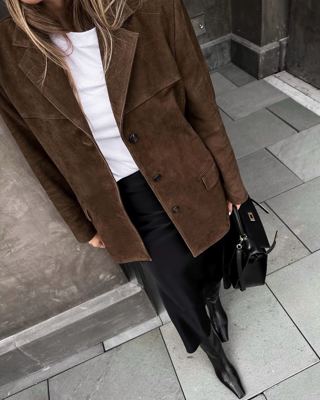 Stilla | Syntetisk læder Blazer Elegance Online salg