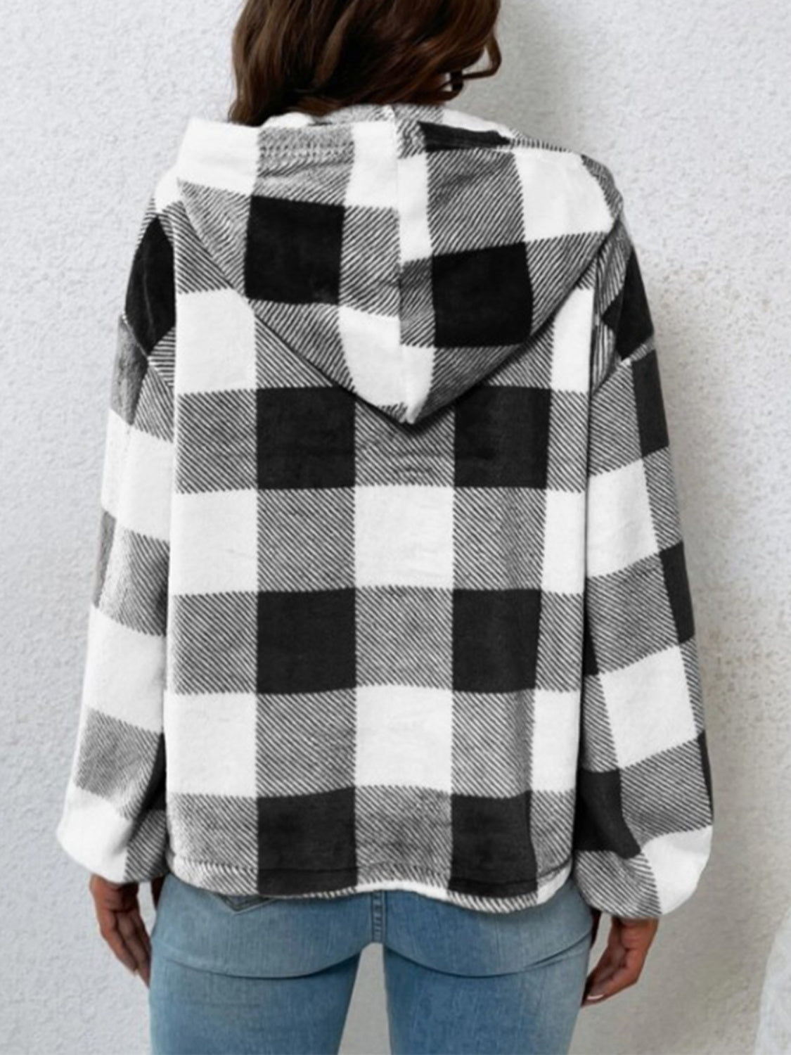 Stilla | Ternet Halvknap Langærmet Hoodie