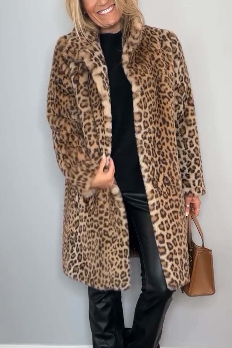 Stilla | Modet Leopardfrakke Rabat