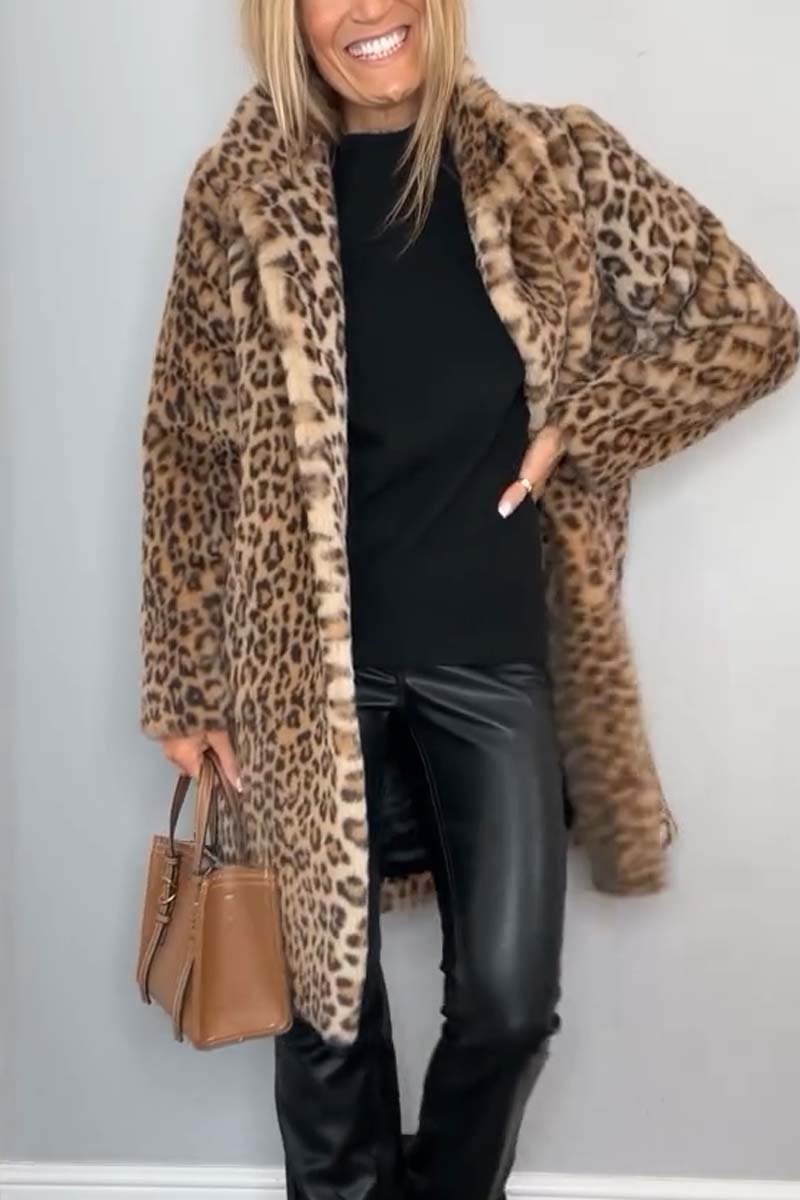 Stilla | Modet Leopardfrakke Rabat