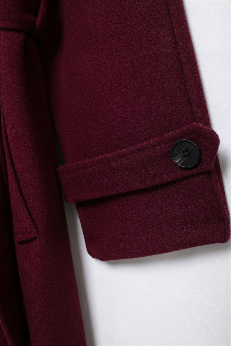 Stilla | Bordeaux Trenchcoat Til Damer Hot på udsalg
