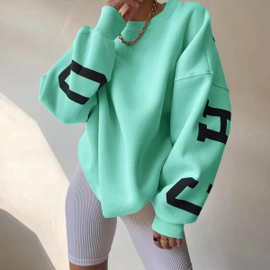 Stilla | Émiliebogstav-print Sweater Udsalg