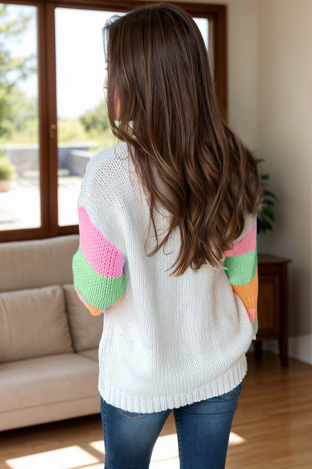 Stilla | Blok Rund Hals Sweater