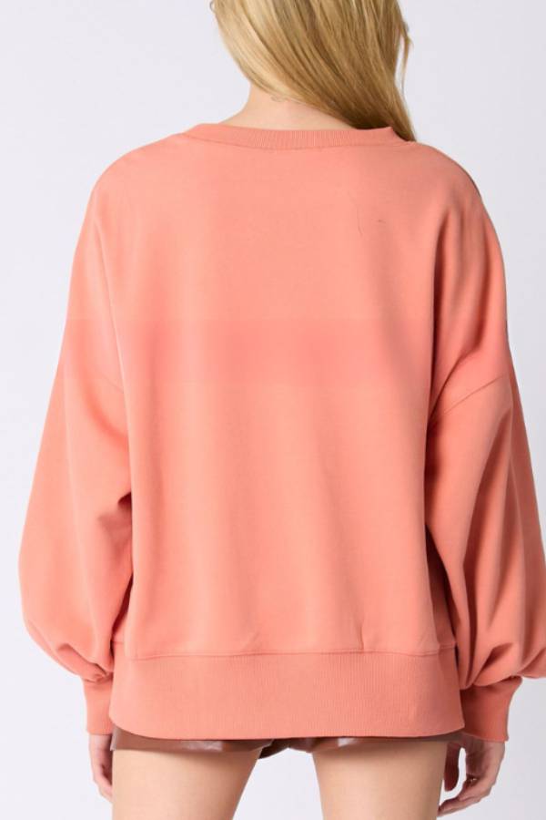 Stilla | Lækkert, Løst Sweatshirt Med Halloween-kaffekonfetti