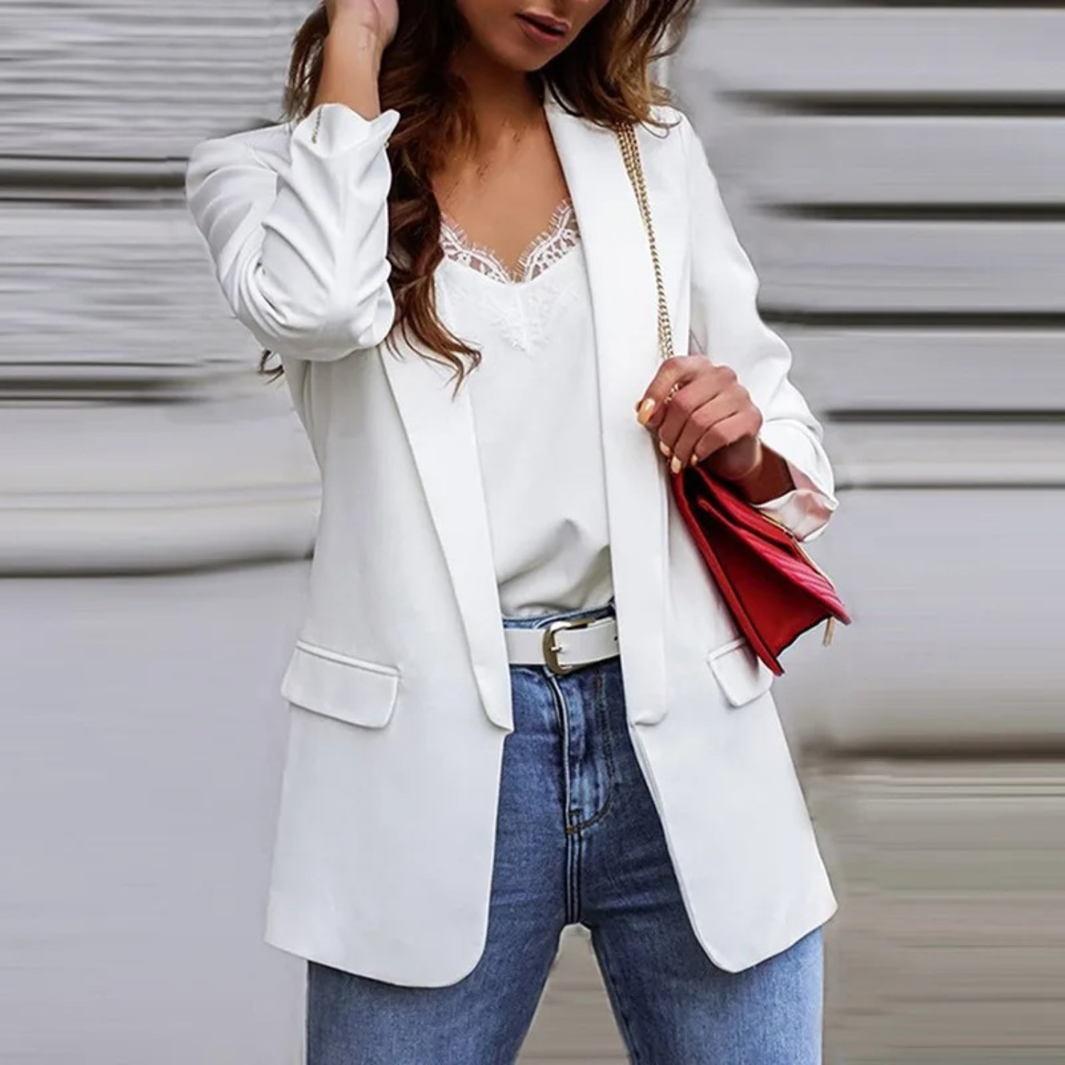 Stilla | Komfortabel sort blazer til kvinder