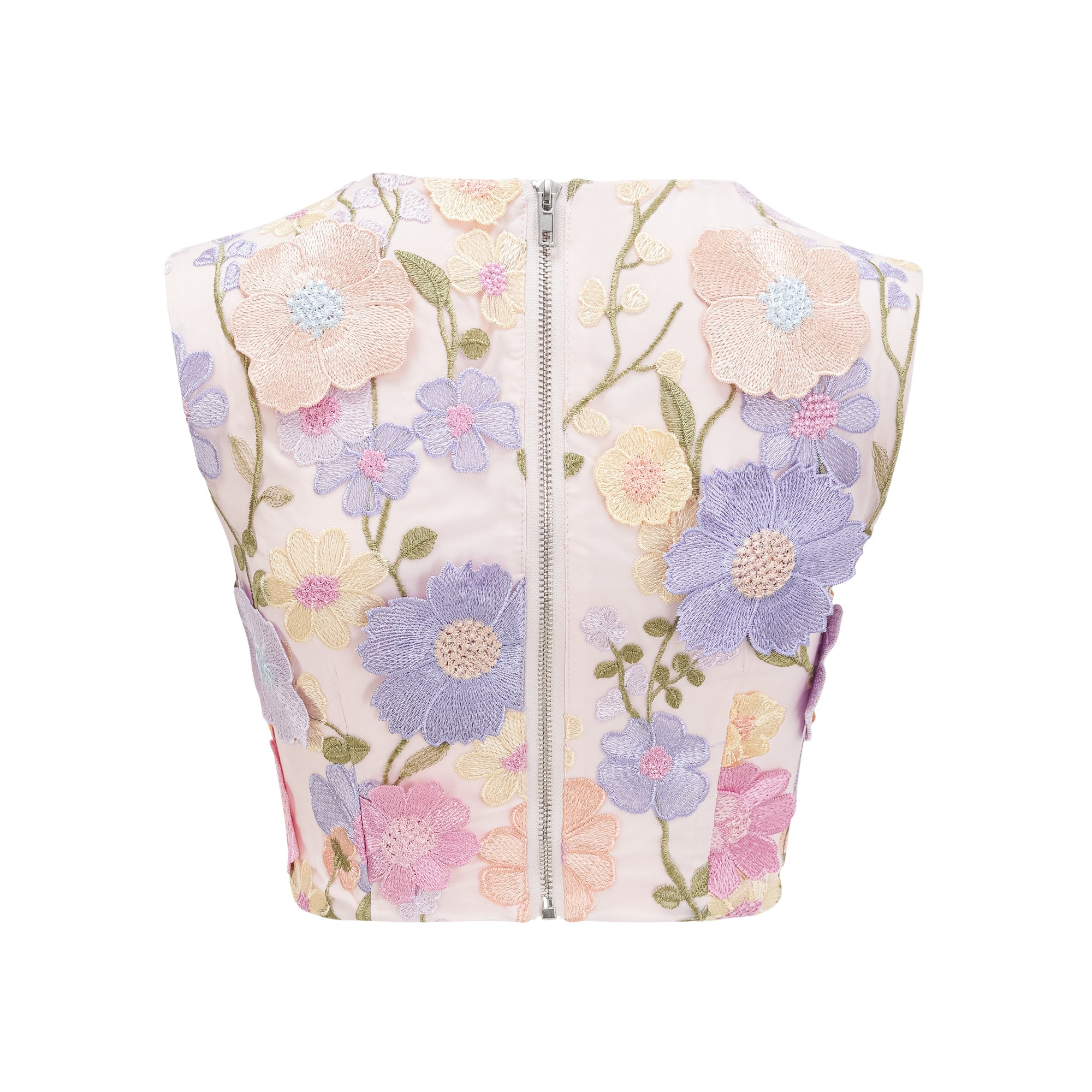 Stilla | Petal Broderi Top Og Nederdel Sæt Mode
