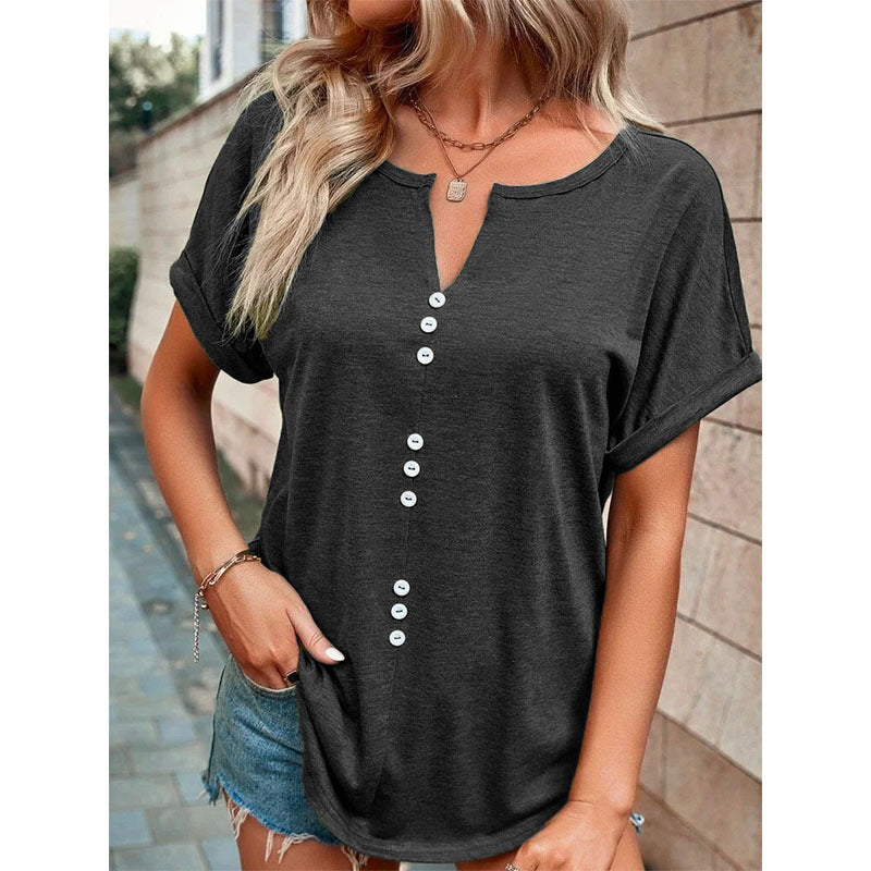 Stilla | Sommerbluse med knapdesign