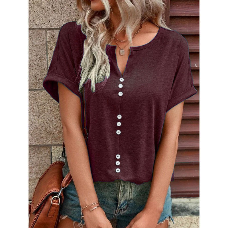 Stilla | Sommerbluse med knapdesign