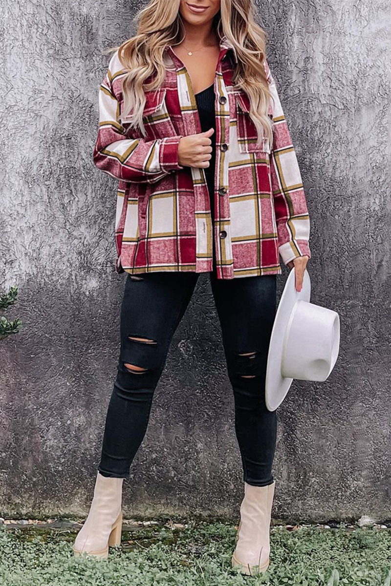 Stilla | Mode Bluse med Rutig Patchwork-Design Online salg
