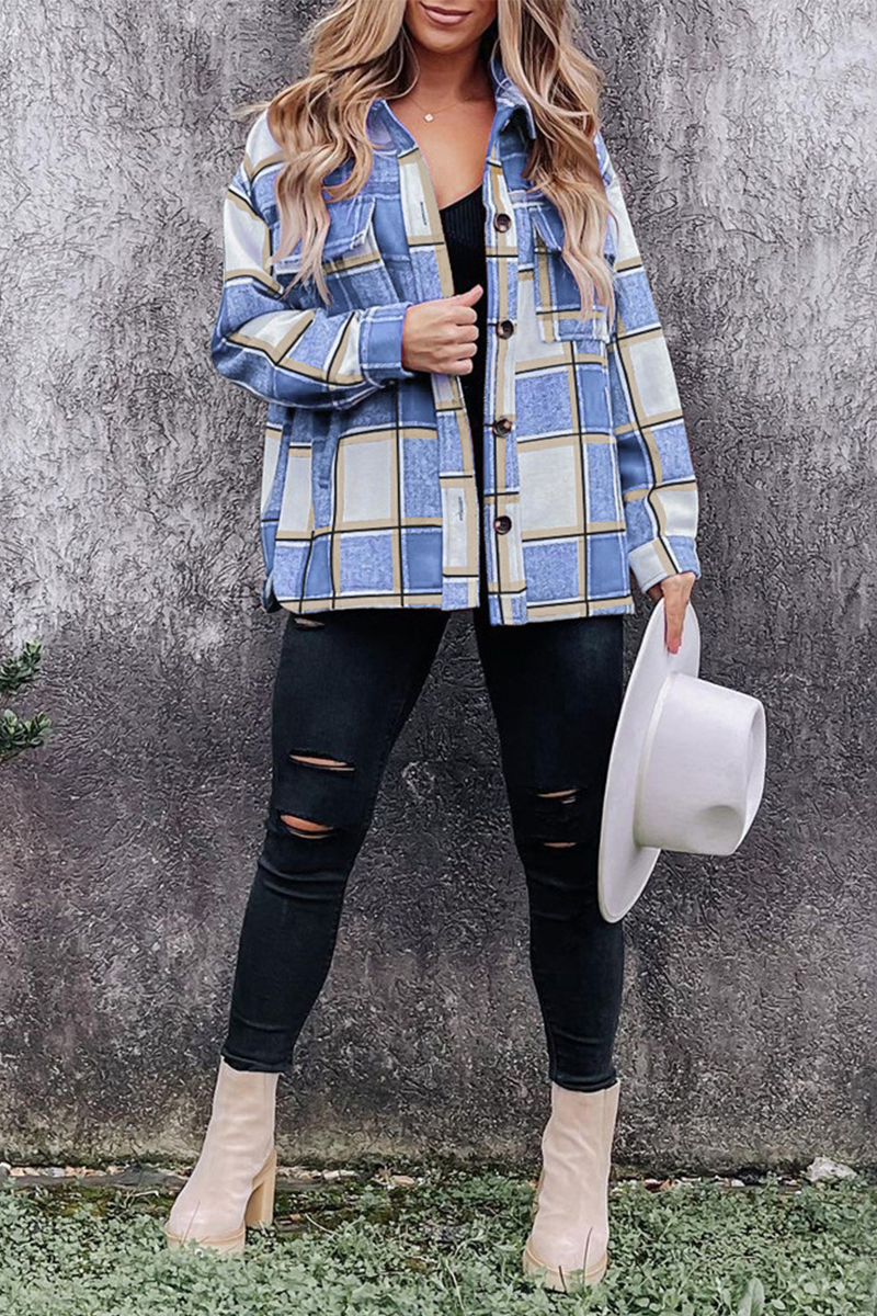 Stilla | Mode Bluse med Rutig Patchwork-Design Online salg