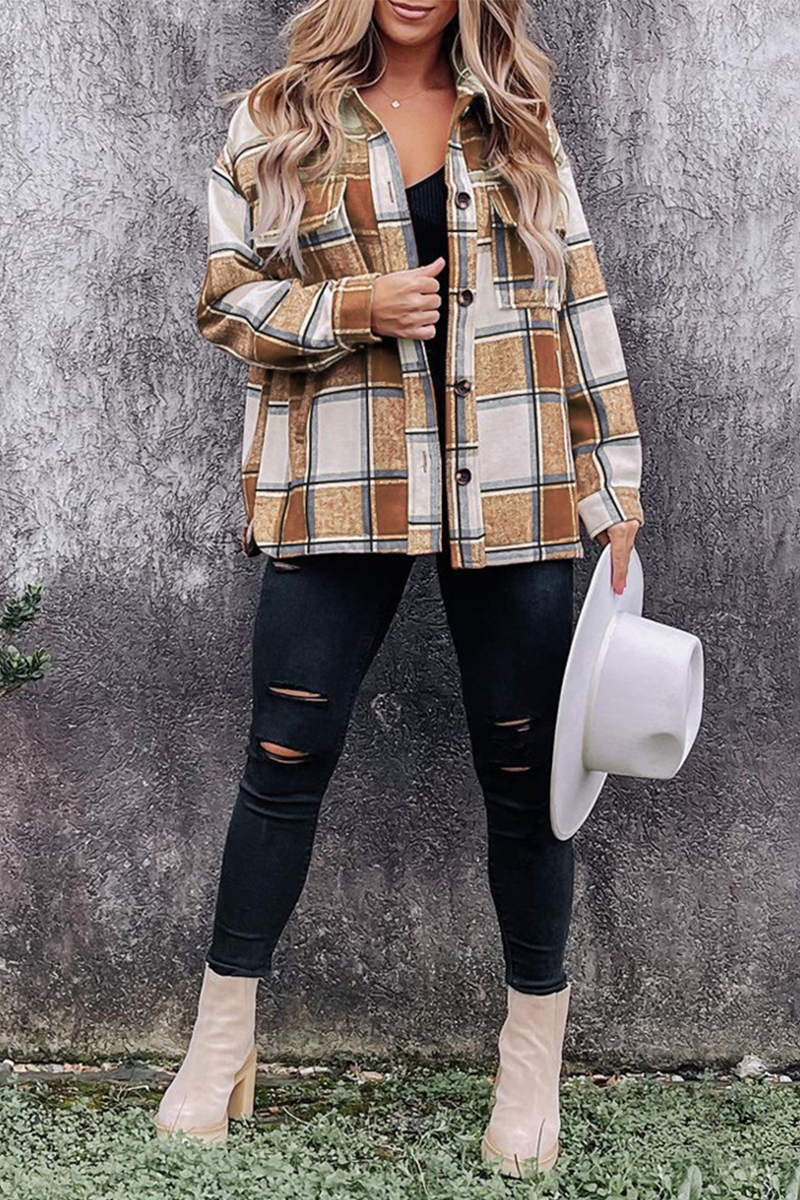 Stilla | Mode Bluse med Rutig Patchwork-Design Online salg