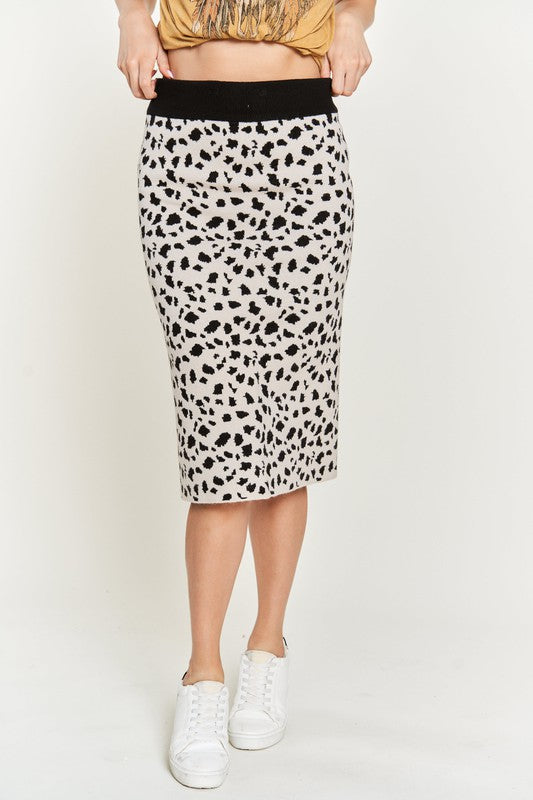 Stilla | Print Sweater Nederdele