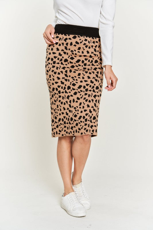 Stilla | Print Sweater Nederdele